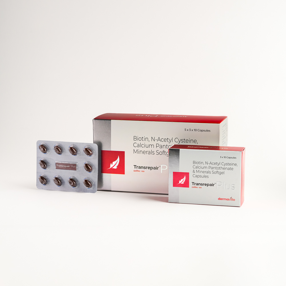 Biotin 10mg + Calcium Pantothenate 100mg + Niacinamide 50mg + L-Methionine 40mg + L-Arginine 50mg + L-Lysine 40mg + Ferrous Fumarate 10mg + Copper Sulphate 2mg + Selenium Dioxide 65mcg Softgel Capsules